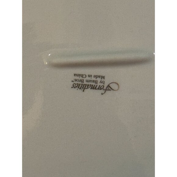 Set Of 3 Vintage Floral Porcelain Plates With Intricate Cutout Design & Pink Ros - Picture 16 of 16